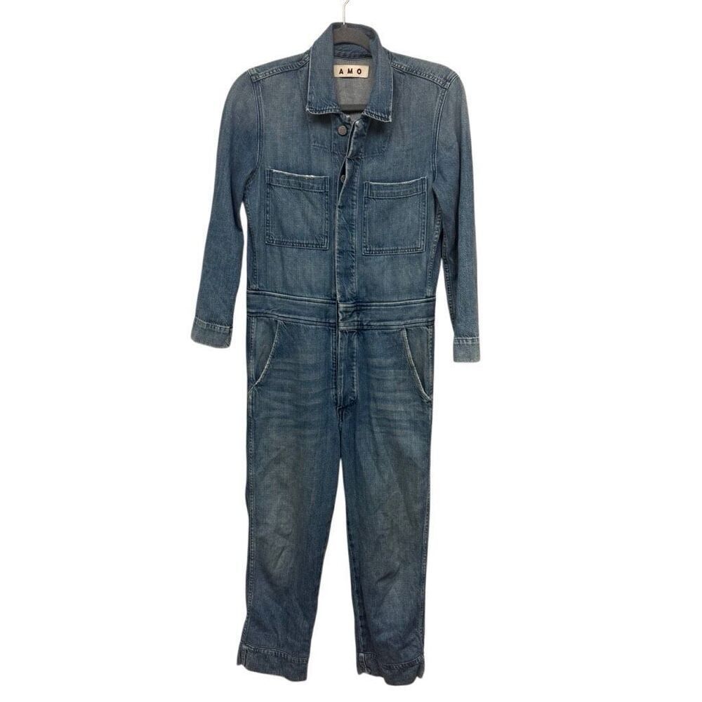 AMO Skip Denim Blue Jumpsuit size XS